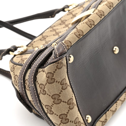 Gucci Monogram Medium Wave Boston Dark Brown 13 of 18