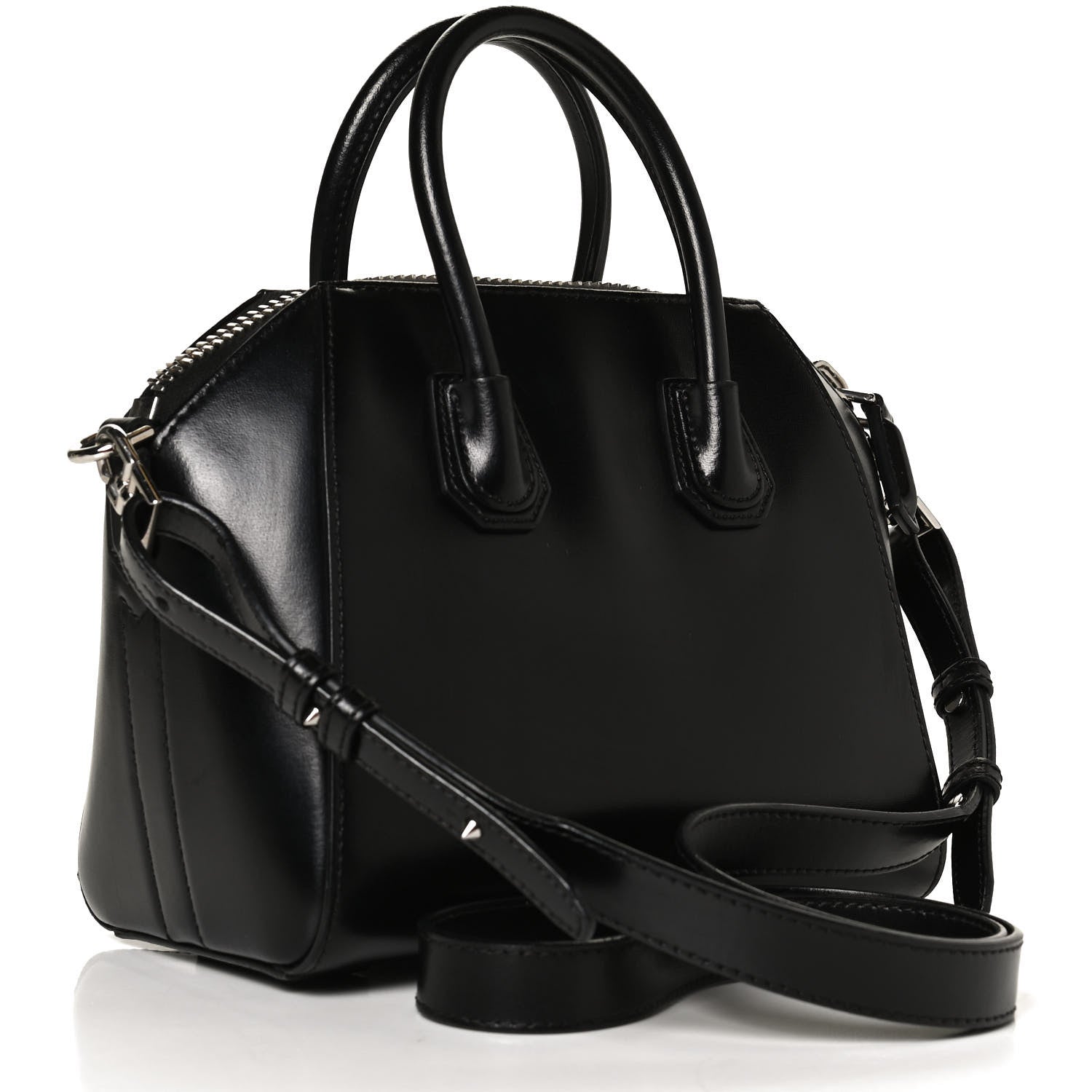 Givenchy Shiny Lord Calfskin Mini Antigona Black 3 of 12