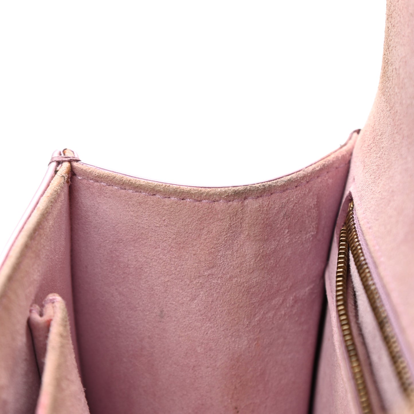 Metallic Patent Studded Small Diorama Flap Bag Pink