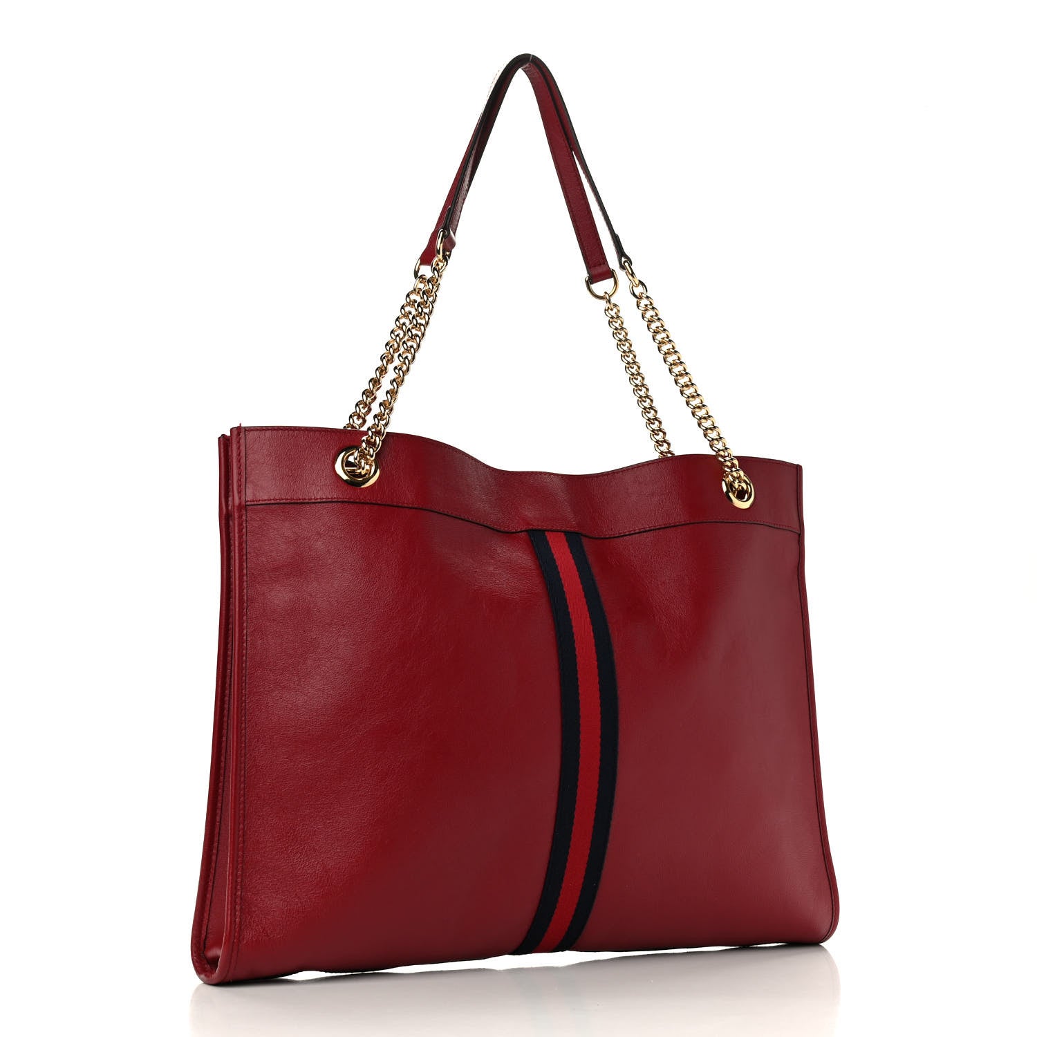 Gucci Calfskin Large Rajah Chain Tote Romantic Cherry 2 of 12