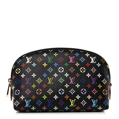 Louis Vuitton Monogram Multicolor Cosmetic Pouch Black Grenade 1 of 6