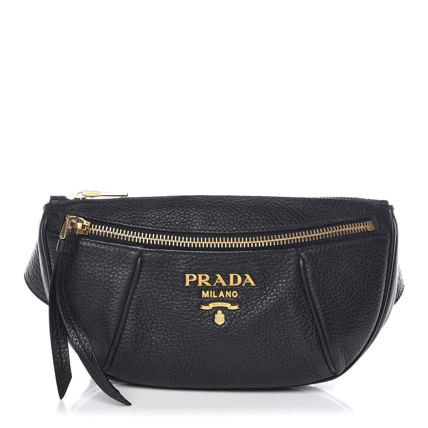 Vitello Daino Small Belt Bag Black
