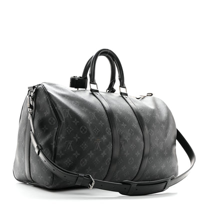 Louis Vuitton Monogram Eclipse Keepall Bandouliere 45 2 of 14