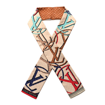 Louis Vuitton Silk Monogram Planet LV Bandeau Beige 1 of 3