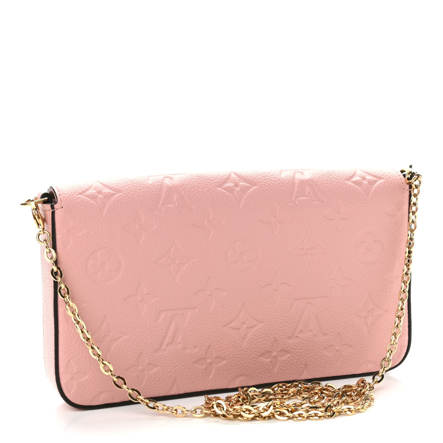 Louis Vuitton Empreinte Pochette Felicie Chain Wallet Rose Poudre 4 of 10