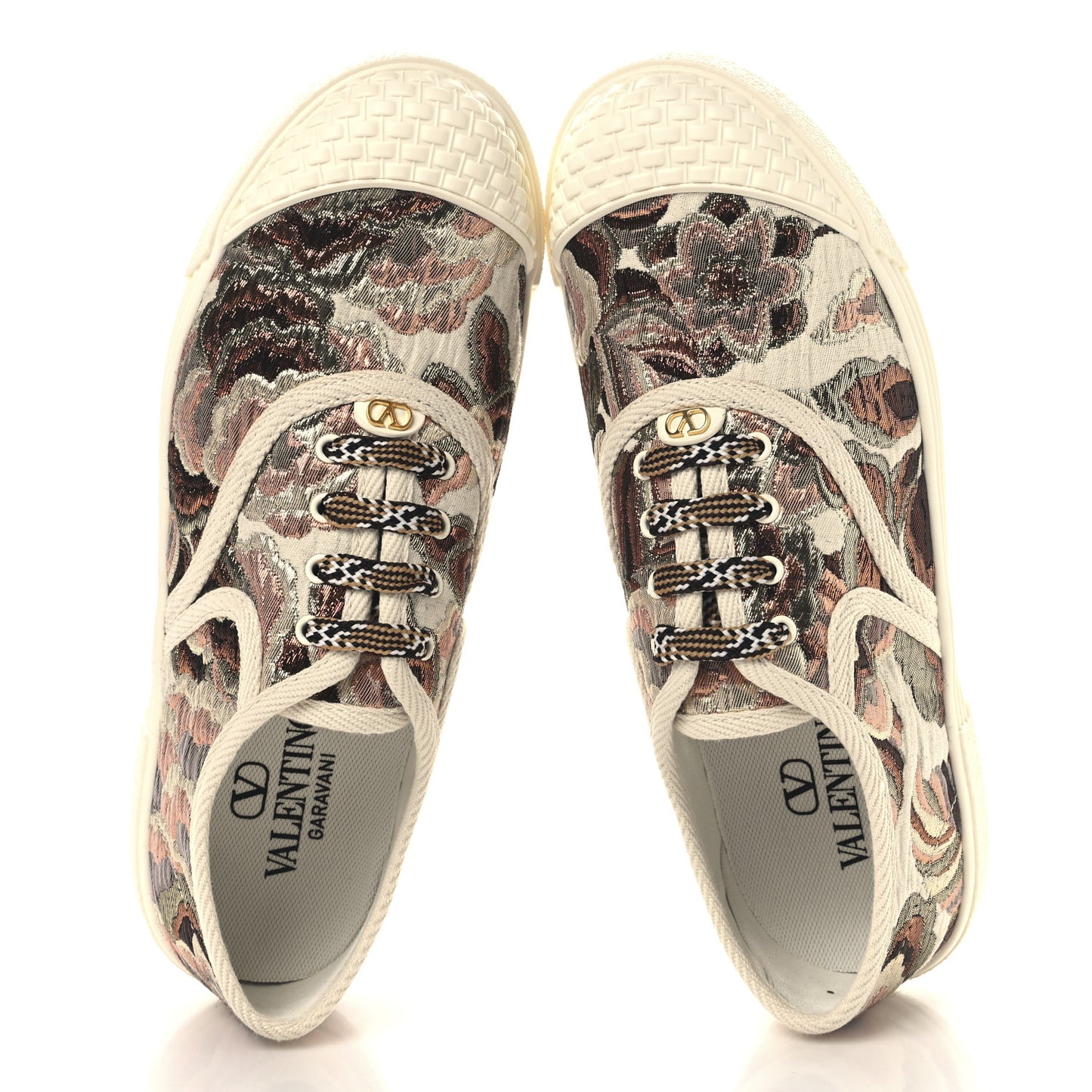 Metallic Jacquard Apres L'hiver Womens Bay By Bay Sneakers 37 Ivory Multicolor