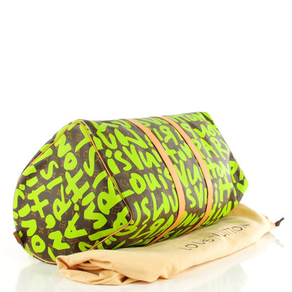 Louis Vuitton Monogram Graffiti Keepall 50 Green 4 of 7