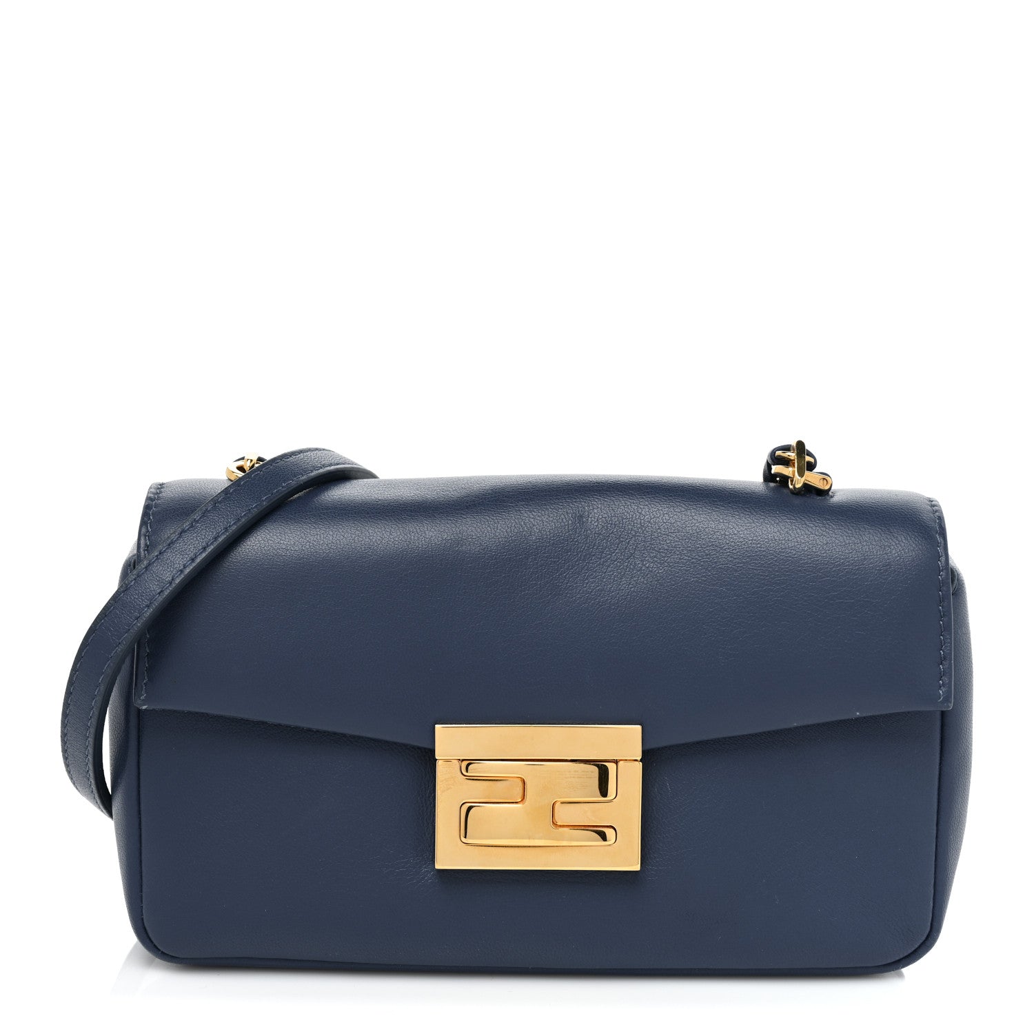 Fendi Shiny Nappa Mini Be Baguette Shoulder Bag Iris 1 of 9