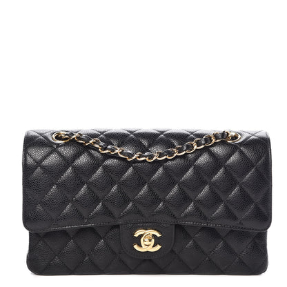 Chanel Caviar Quilted Medium Double Flap Black 1 of 10