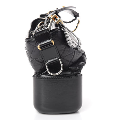 Chanel Aged Calfskin Quilted Medium Gabrielle Hobo Black 15 of 15