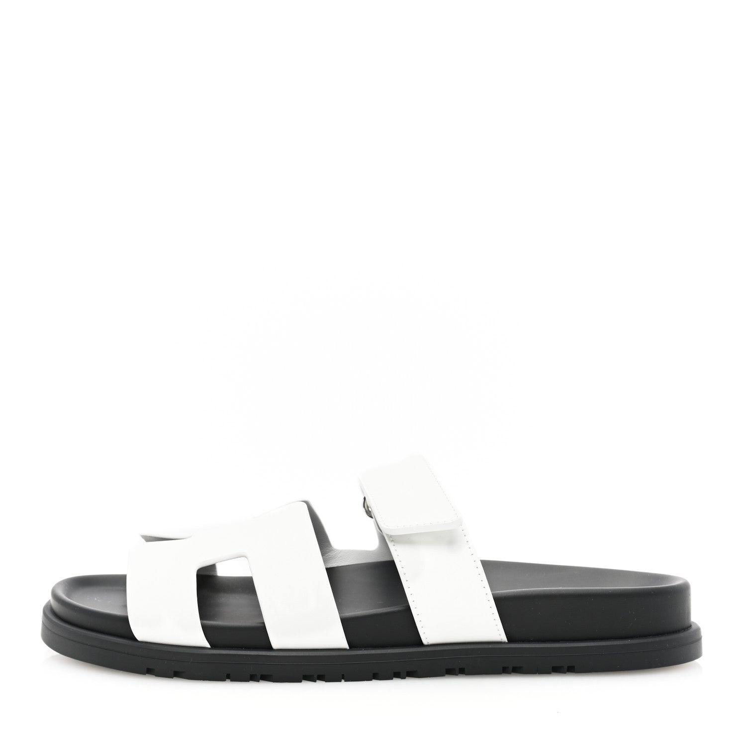 Hermes Calfskin Womens Chypre Sandals 39 White 1 of 8