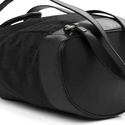 Gucci Econyl Nylon Monogram Off The Grid Drawstring Bucket Backpack Black 11 of 12