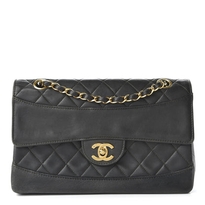 Chanel Lambskin Quilted Small Single Flap Dark Grey 1 of 11