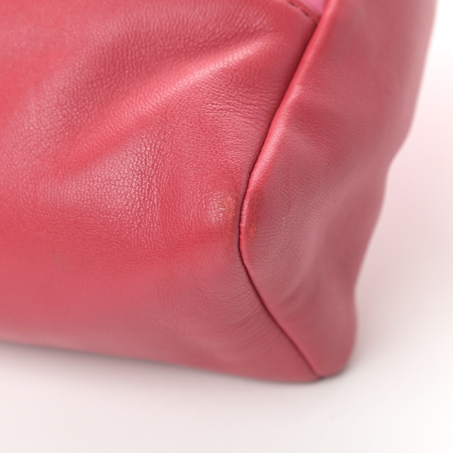 Aged Calfskin Quilted Large 31 Shopping Bag Pink Light Red