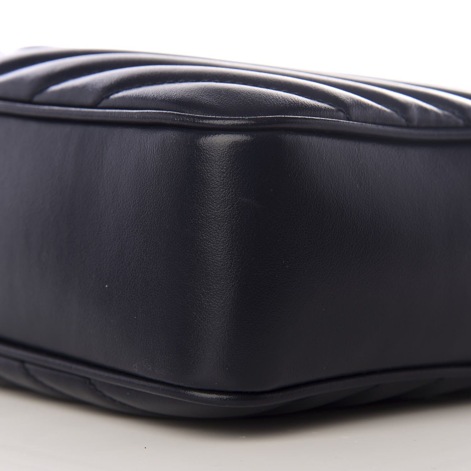 Saint Laurent Calfskin Matelasse Monogram Lou Camera Bag Navy 6 of 8