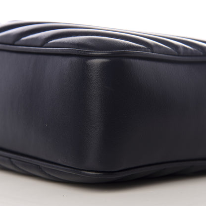 Saint Laurent Calfskin Matelasse Monogram Lou Camera Bag Navy 6 of 8