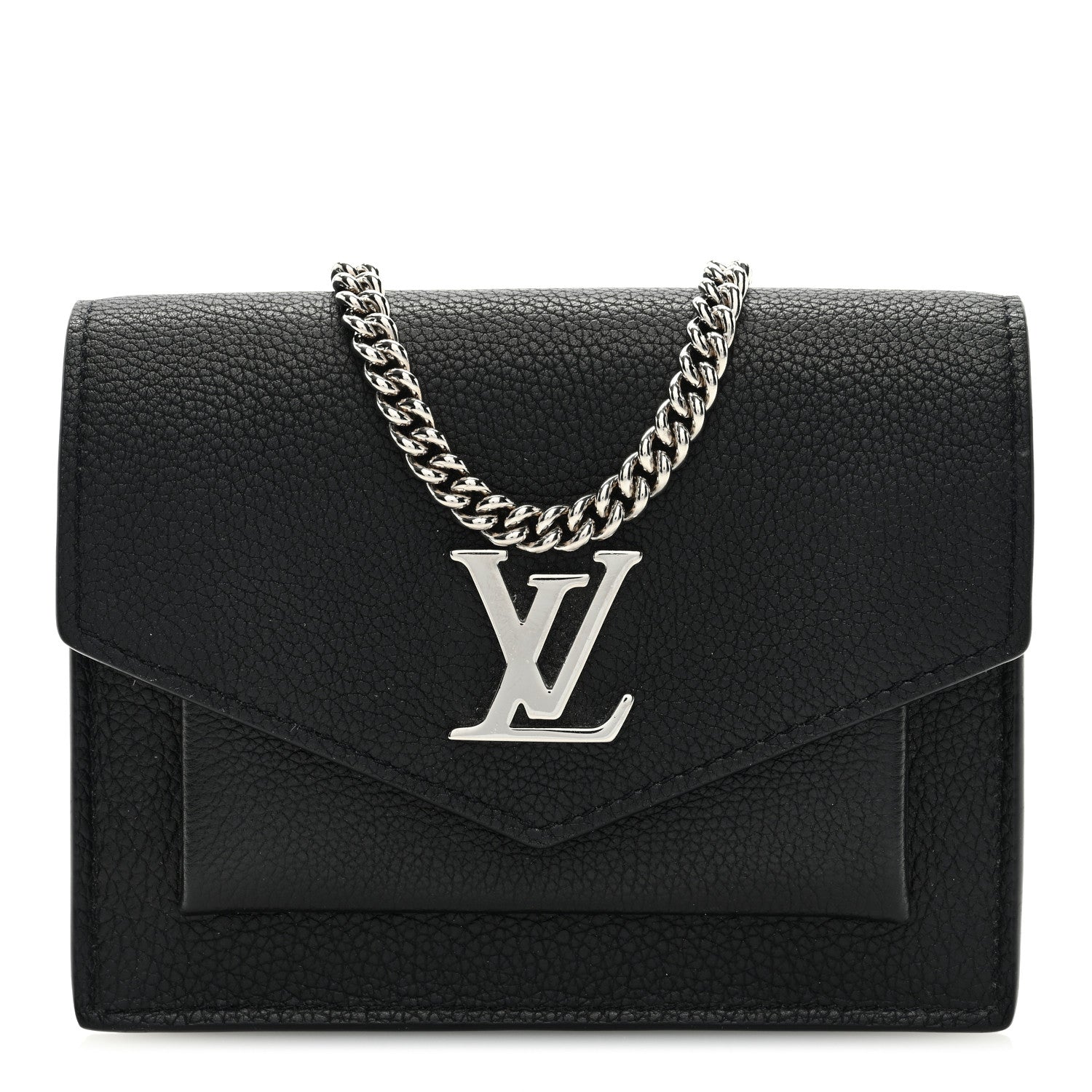 Louis Vuitton Soft Calfskin Mini My Lockme Chain Pochette Black 1 of 8