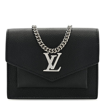 Louis Vuitton Soft Calfskin Mini My Lockme Chain Pochette Black 1 of 8