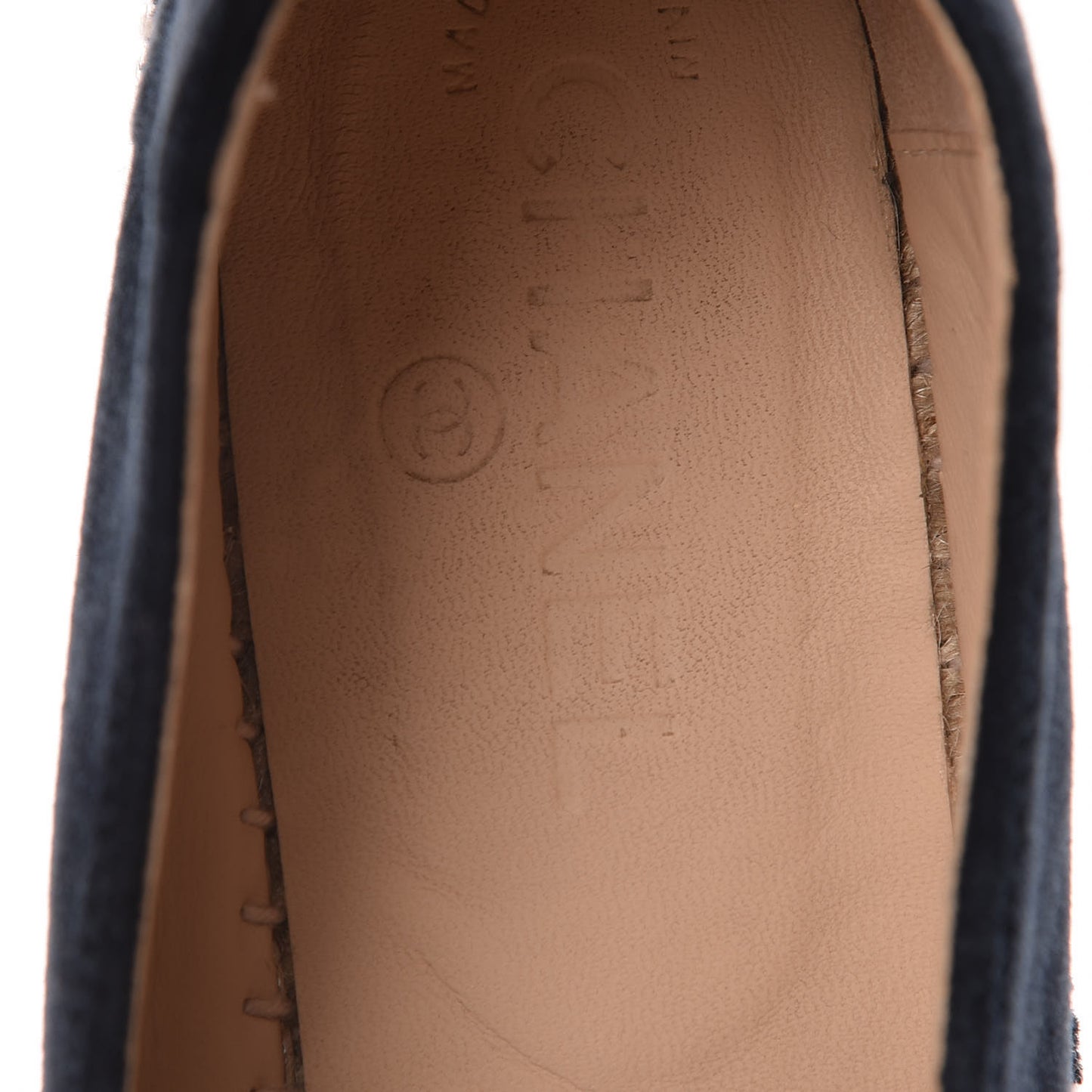Velvet CC Espadrilles 39 Dark Navy Black
