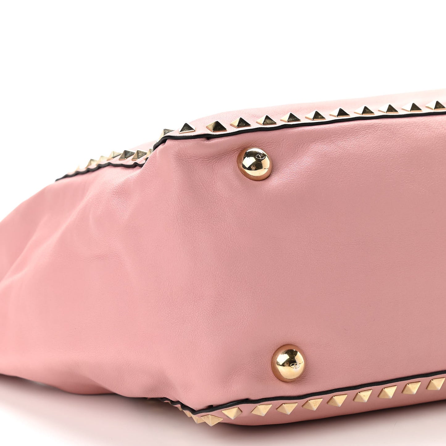 Vitello Medium Rockstud Tote Pop Gardenia