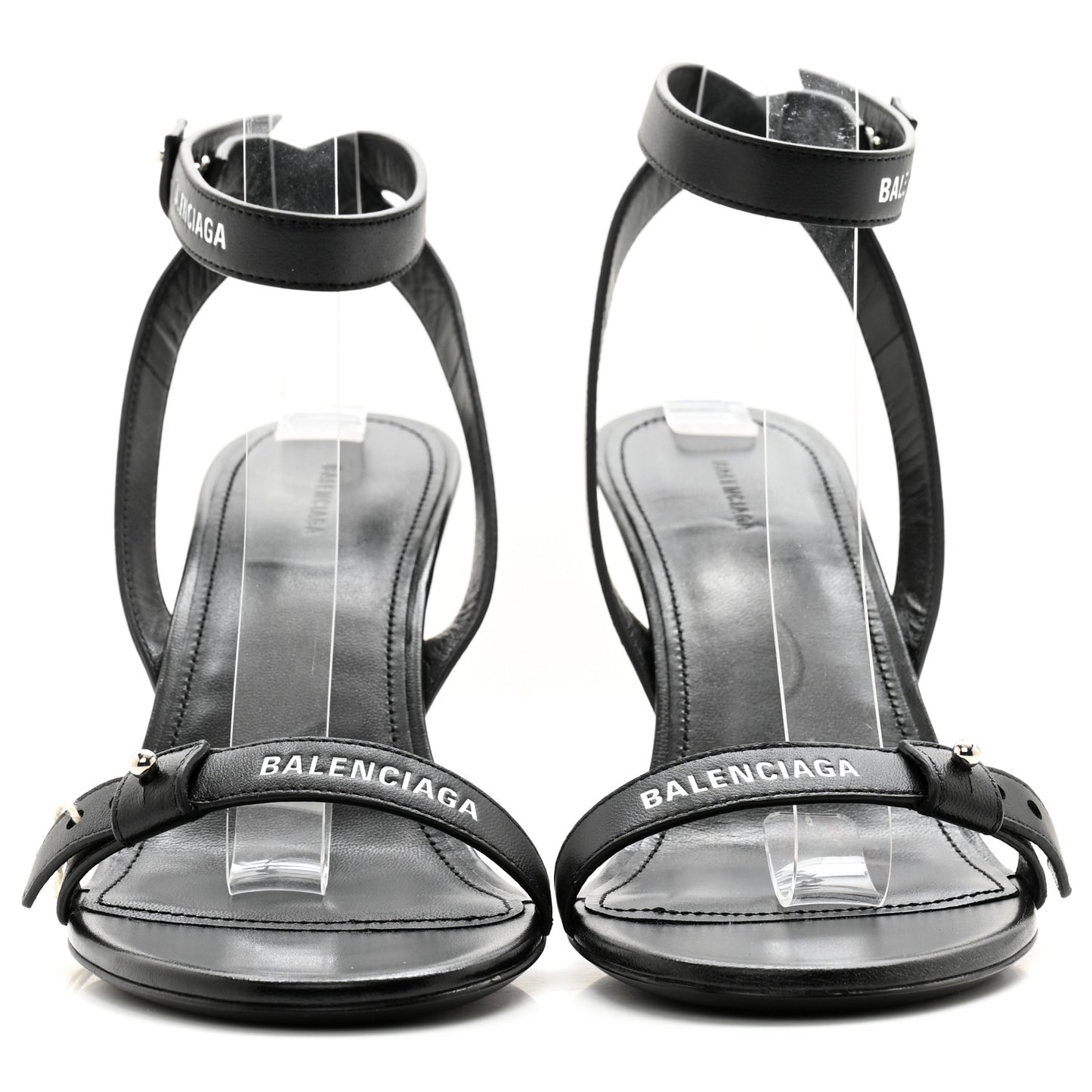 Calfskin Logo Afterhour 90mm Sandal 38 Black