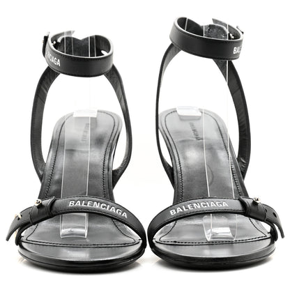 Balenciaga Calfskin Logo Afterhour 90mm Sandal 38 Black 2 of 9