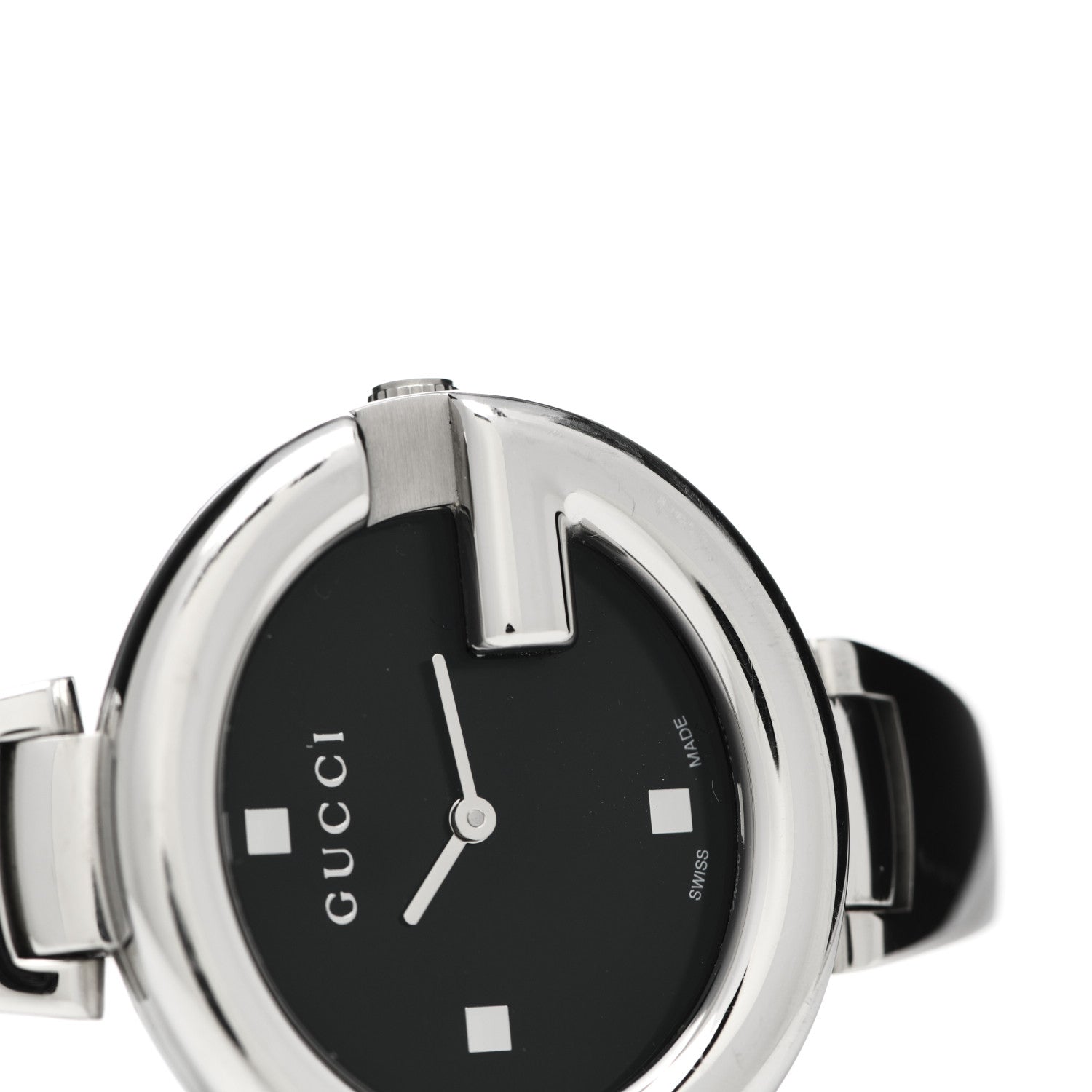 Gucci Stainless Steel 36mm Guccissima Quartz Watch Black 5 of 6