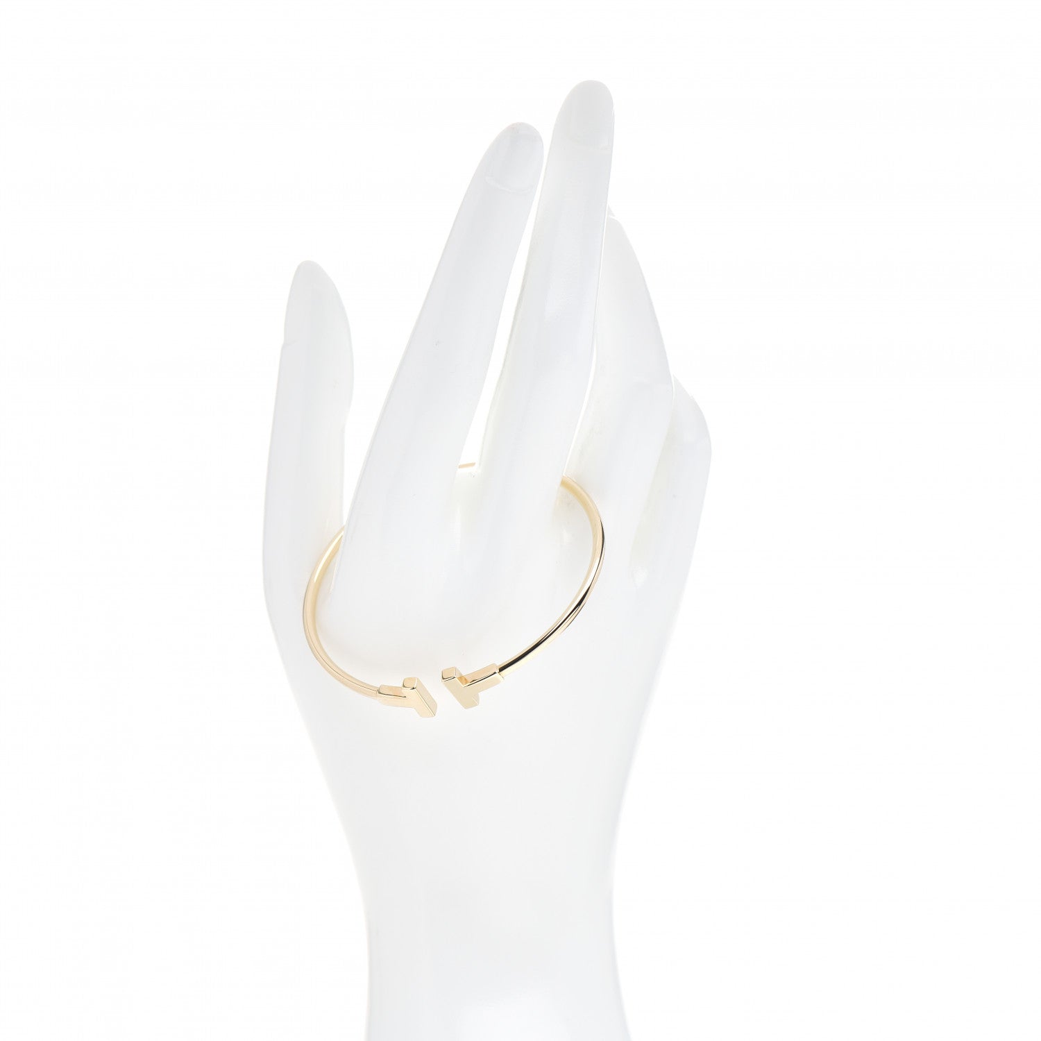Tiffany 18K Yellow Gold T Wire Bracelet 2 of 5
