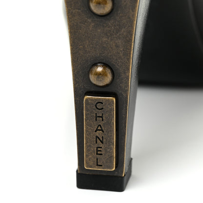 Chanel Lambskin Booties 37.5 Black 12 of 14