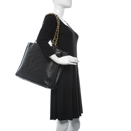 Chanel Calfskin CC Tote Black 2 of 17