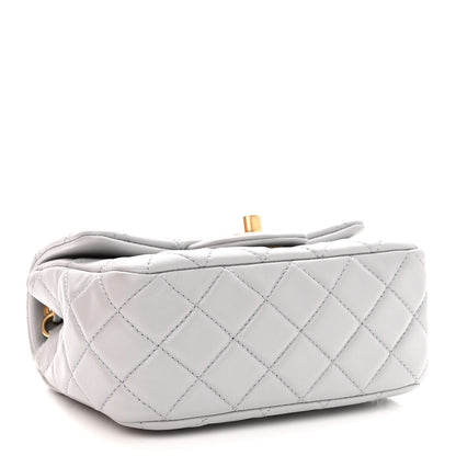 Chanel Lambskin Quilted Mini Pearl Crush Flap Light Purple 4 of 10