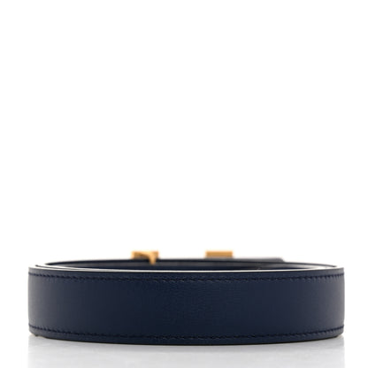 Hermes Epsom Swift 24mm Mini Constance H Belt 90 36 Bleu Saphir 3 of 9