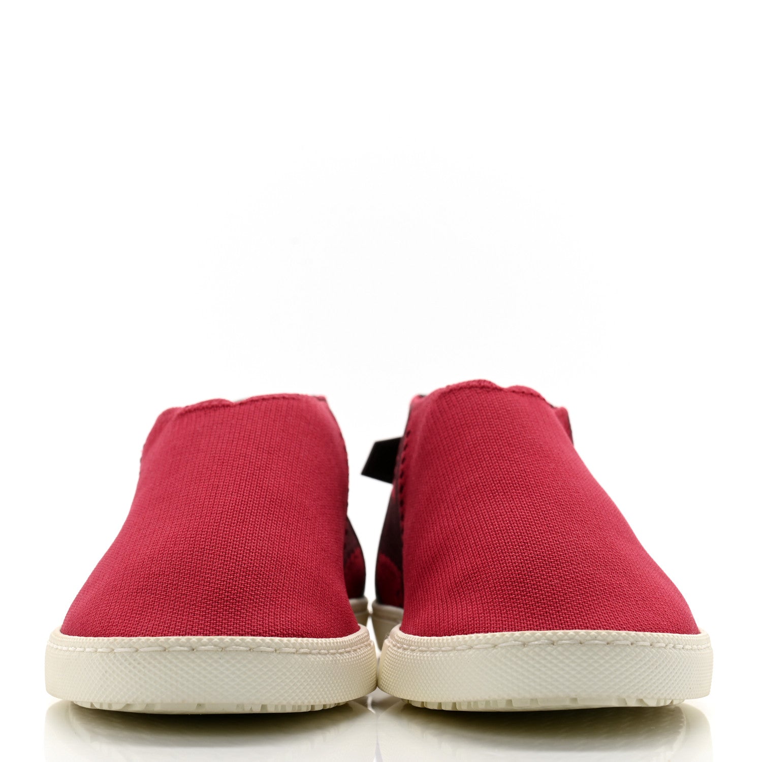 Hermes Mesh Calfskin Oxygene Sneakers 35 Red Bordeaux 2 of 12
