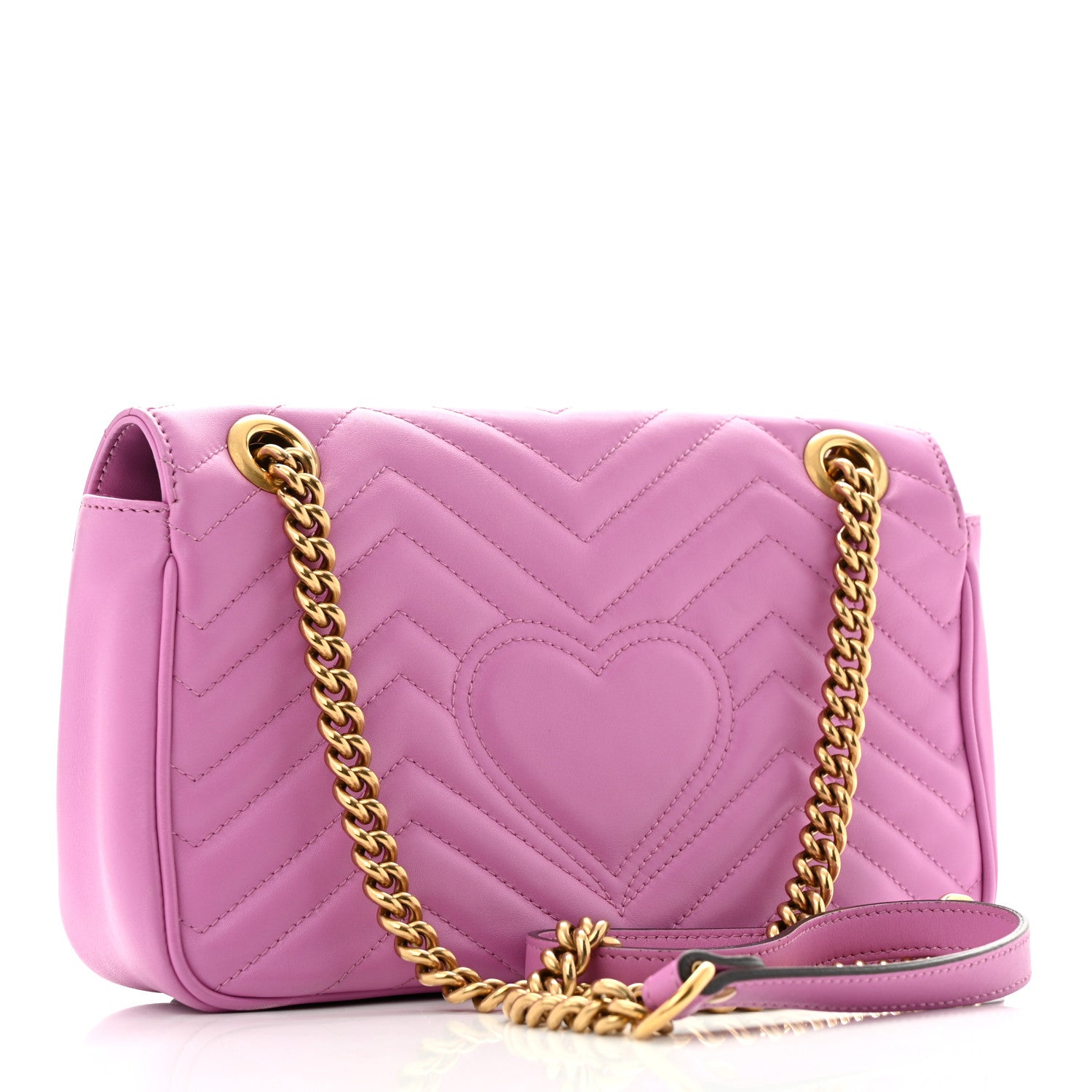 Gucci Calfskin Matelasse Small GG Marmont Shoulder Bag Candy Mousse 3 of 12
