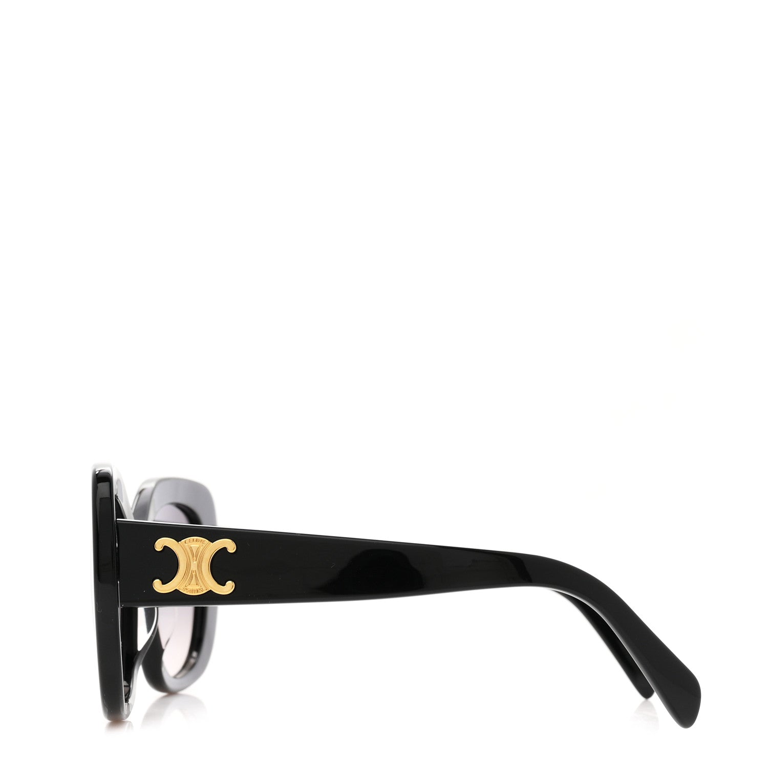 Celine Acetate Triomphe 01 Square Sunglasses CL 40226U Black 3 of 7