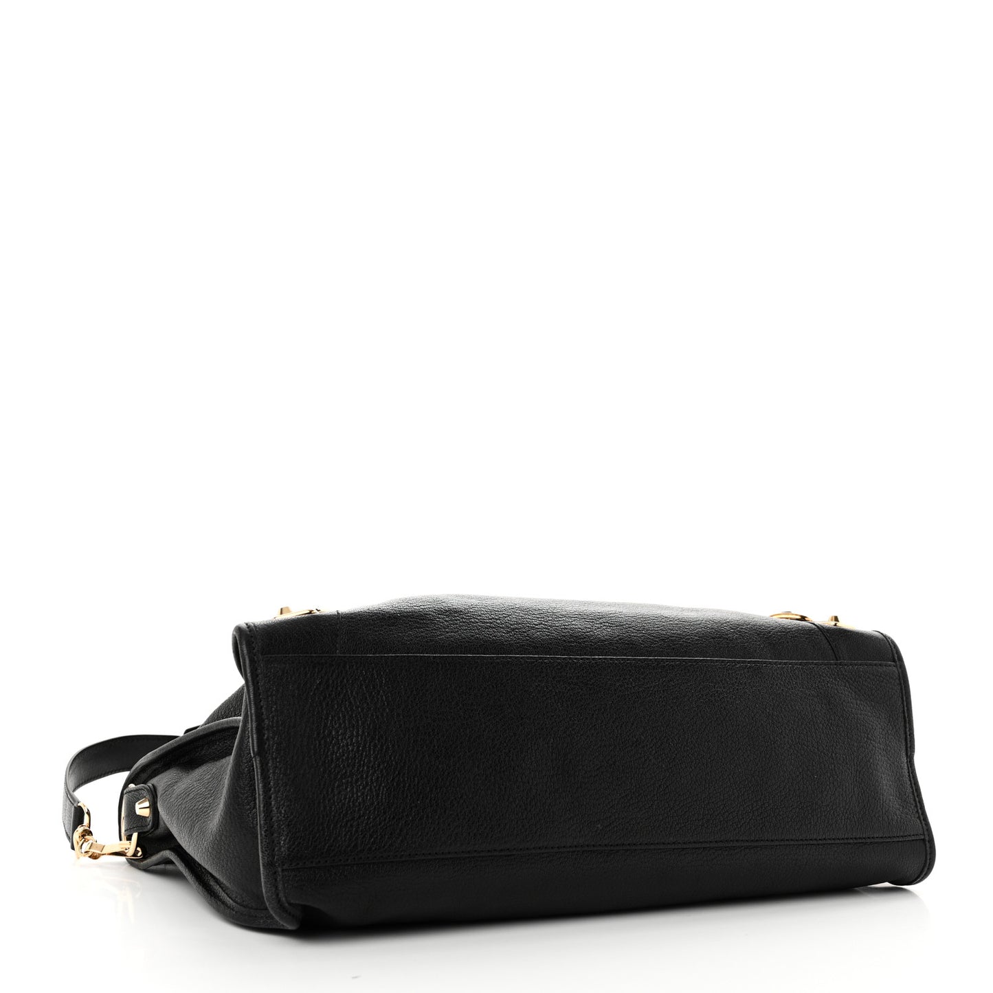 Chevre Gold Metallic Edge Hardware City Black