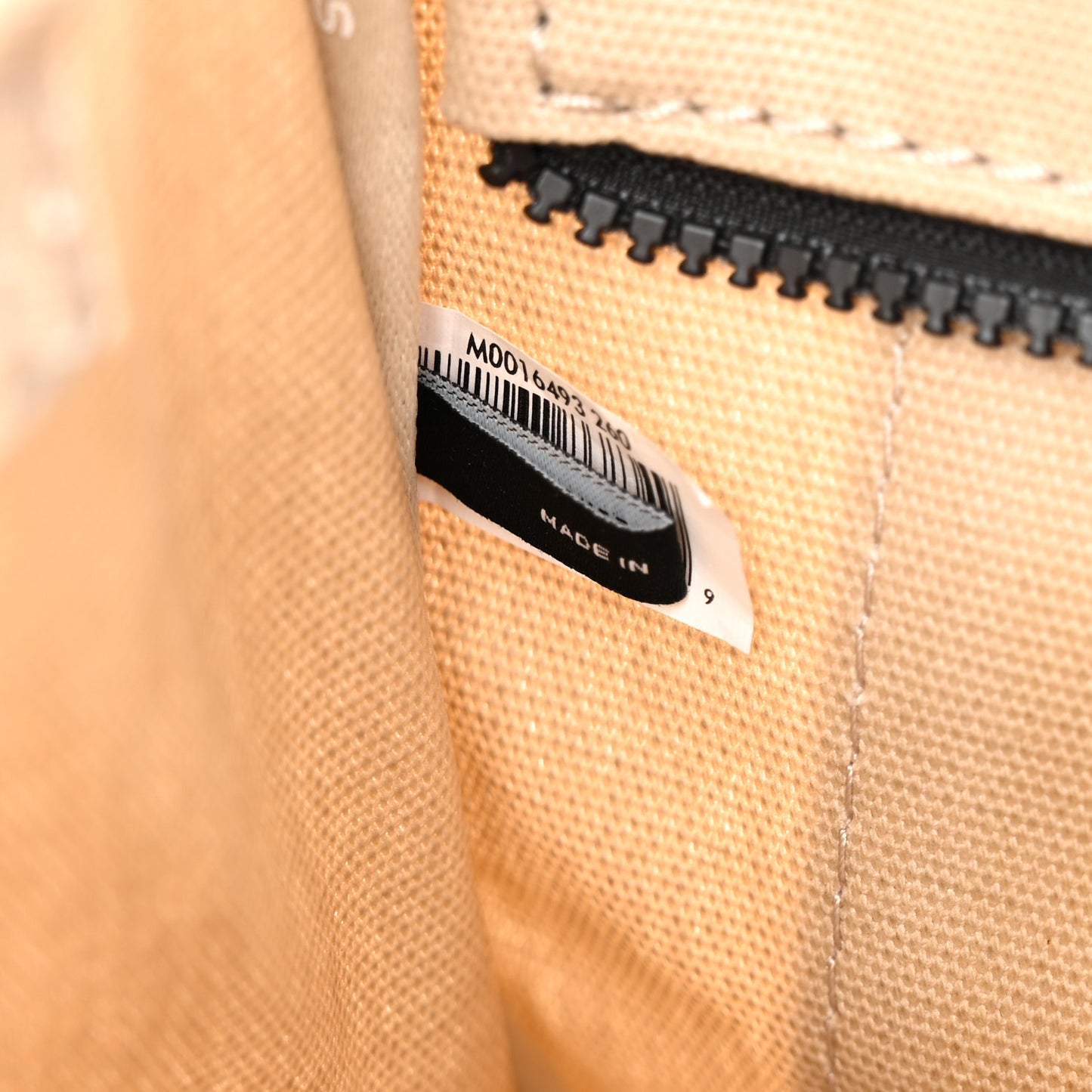 Cotton Canvas Colorblock Small The Traveler Tote Bag Beige Multicolor