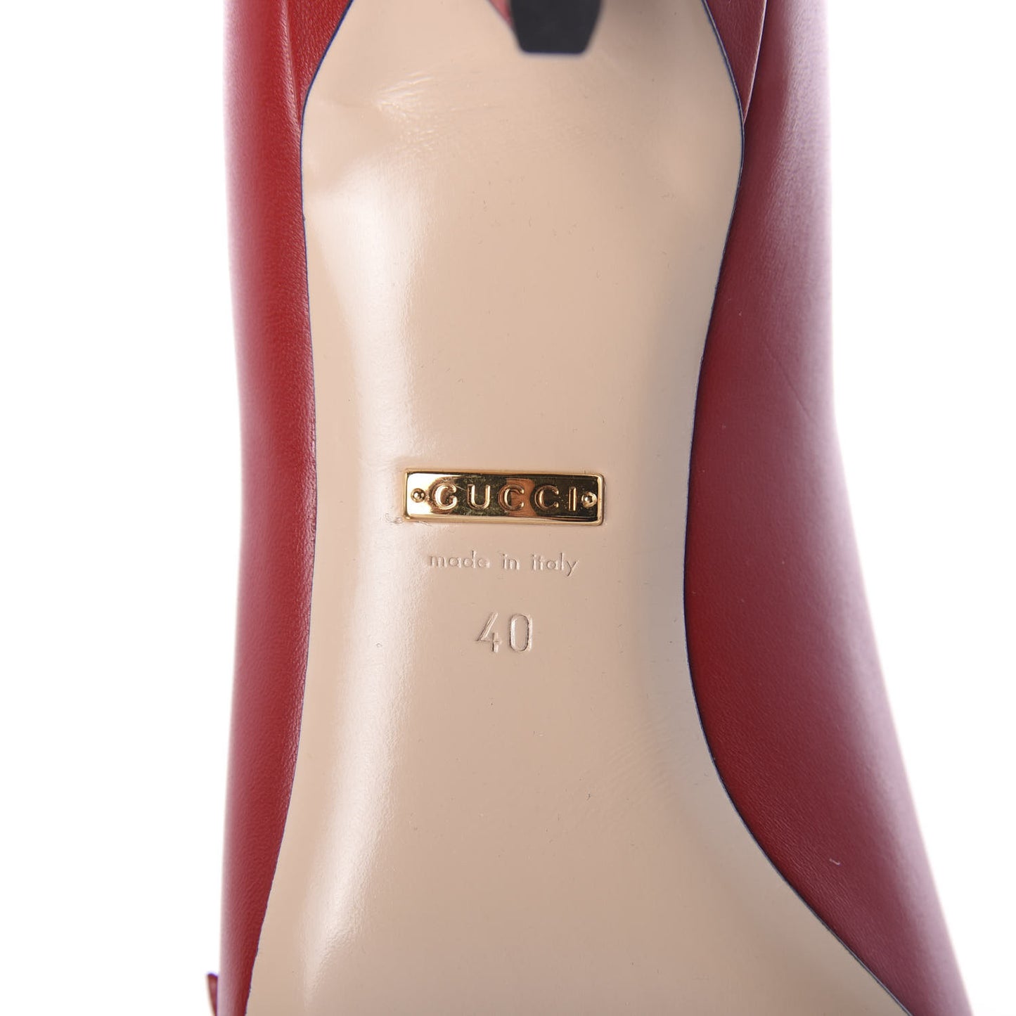 Nappa Queen Margaret Low Heel Pumps 40 Hibiscus Red