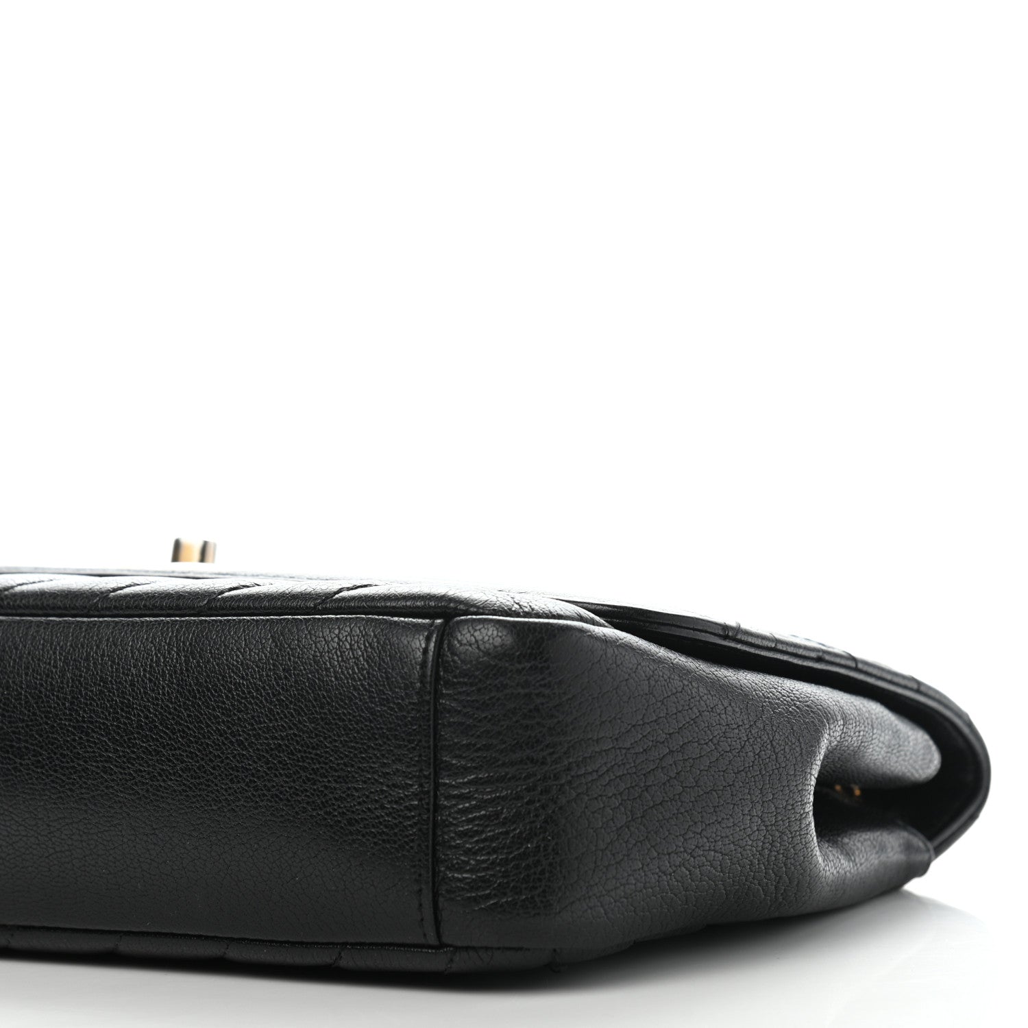 Chanel Goatskin Diagonal Quilted Small Flap Black 8 of 12