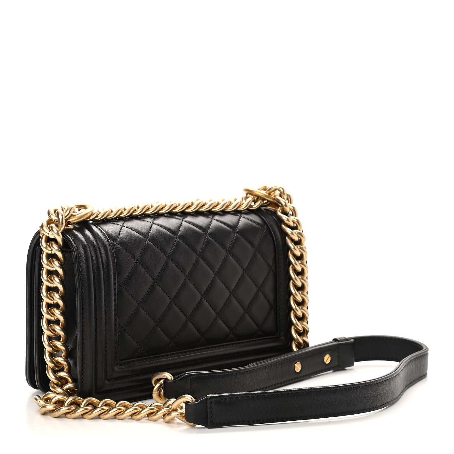 Chanel Lambskin Quilted Small Boy Flap Black 3 of 10