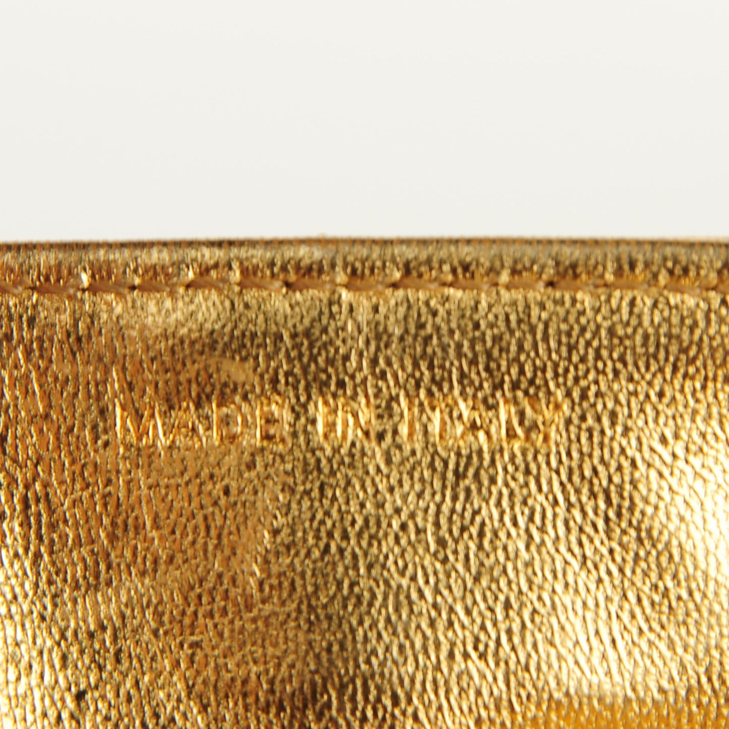 Lambskin Quilted East West Chocolate Bar Flap Gold