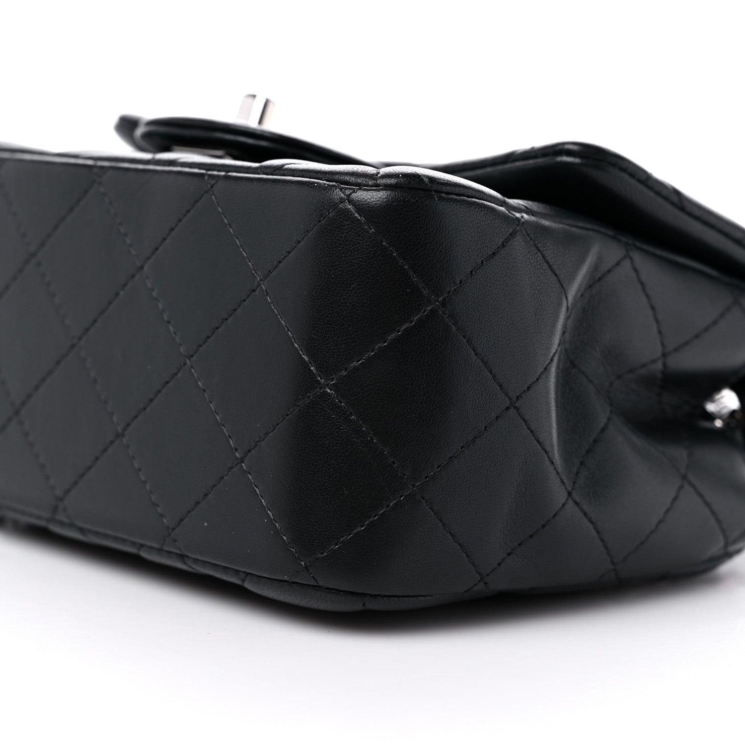 Chanel Lambskin Quilted Mini Square Flap Black 9 of 9