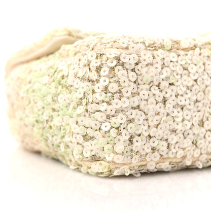 Chanel Shaded Sequin Mini Flap Light Green White Ecru 8 of 10