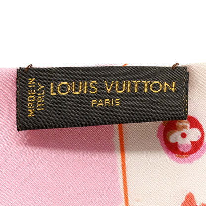 Louis Vuitton Silk Monogram Splash Bandeau Red 3 of 3