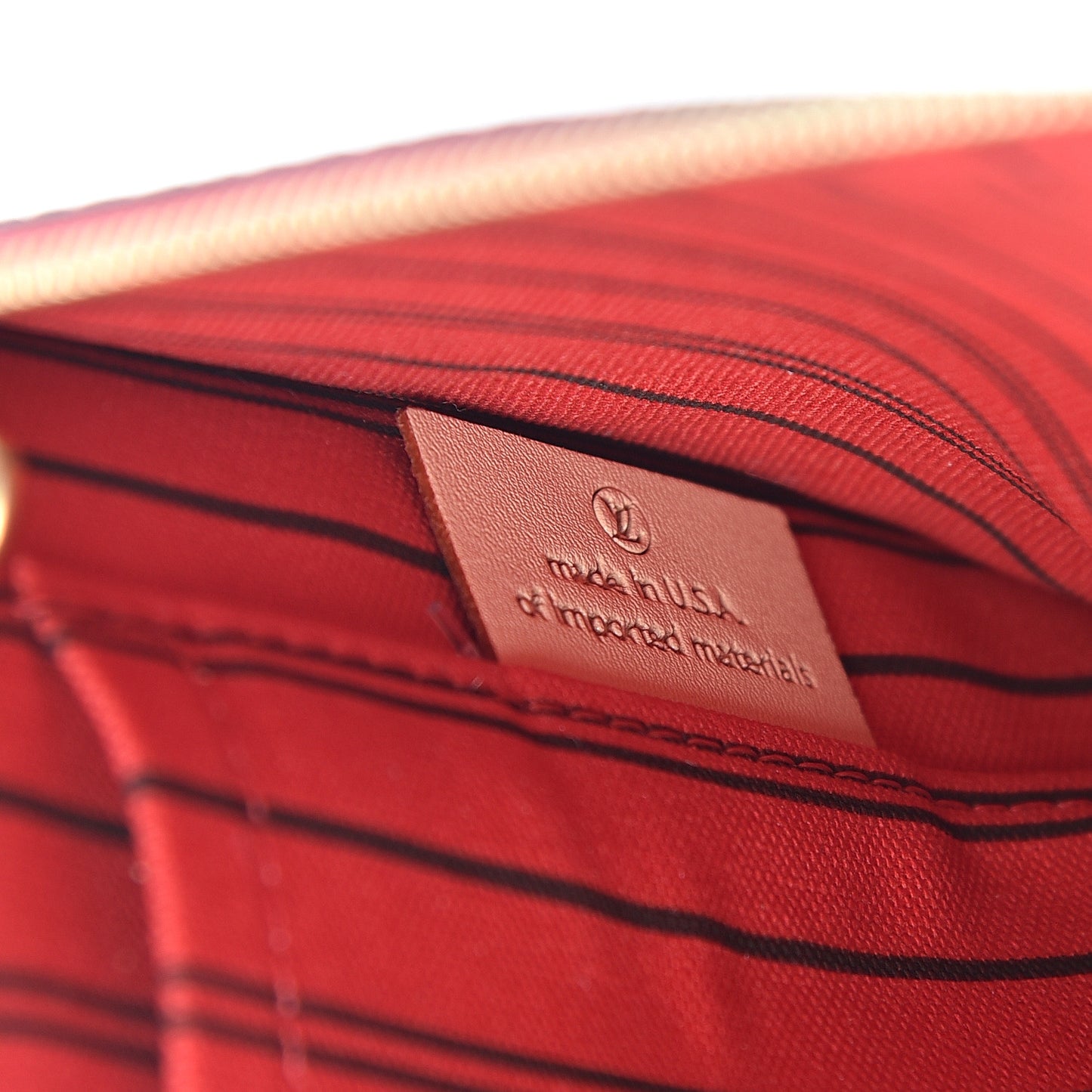 Monogram Neverfull MM GM Pochette Cherry