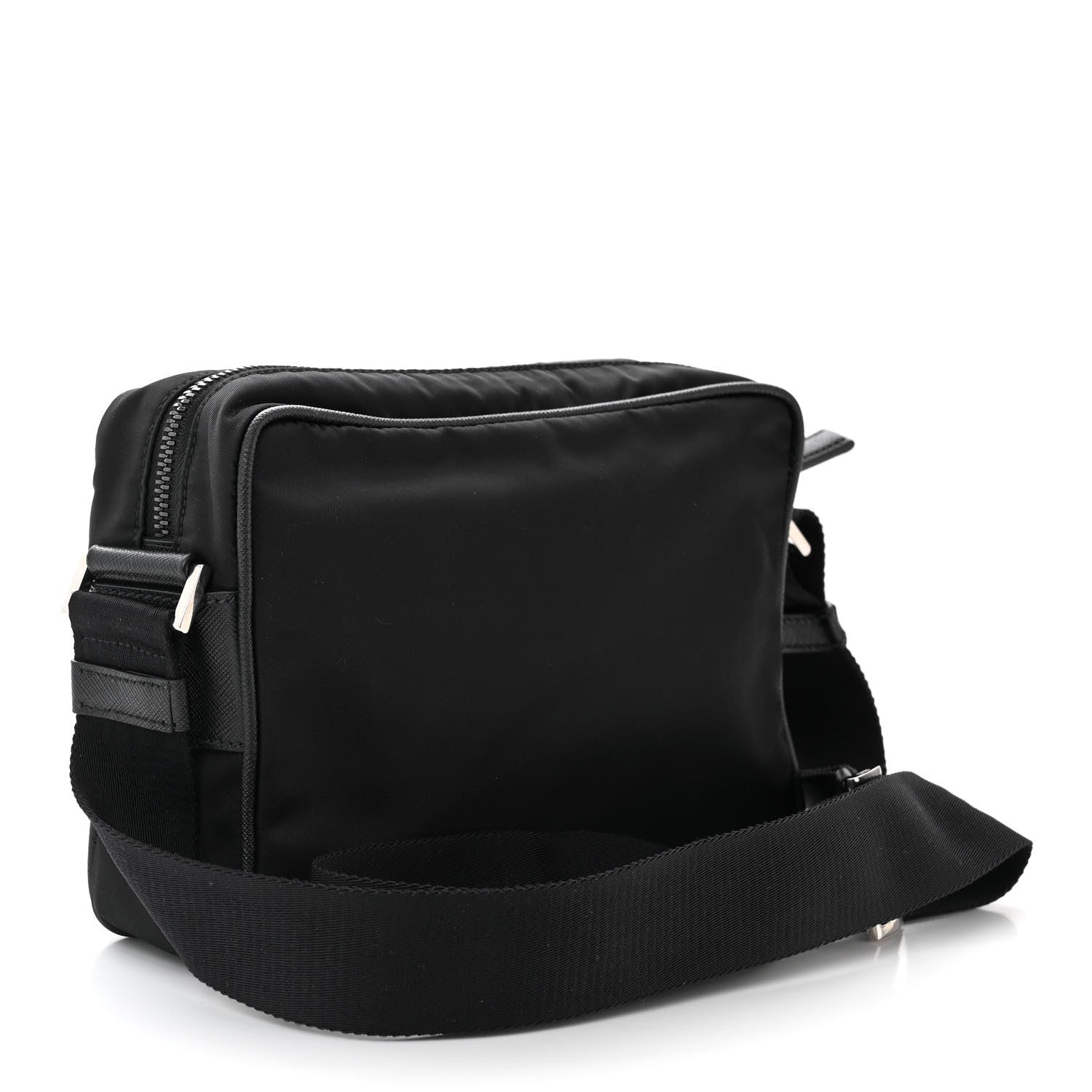 Prada Tessuto Nylon Messenger Bag Black 3 of 11
