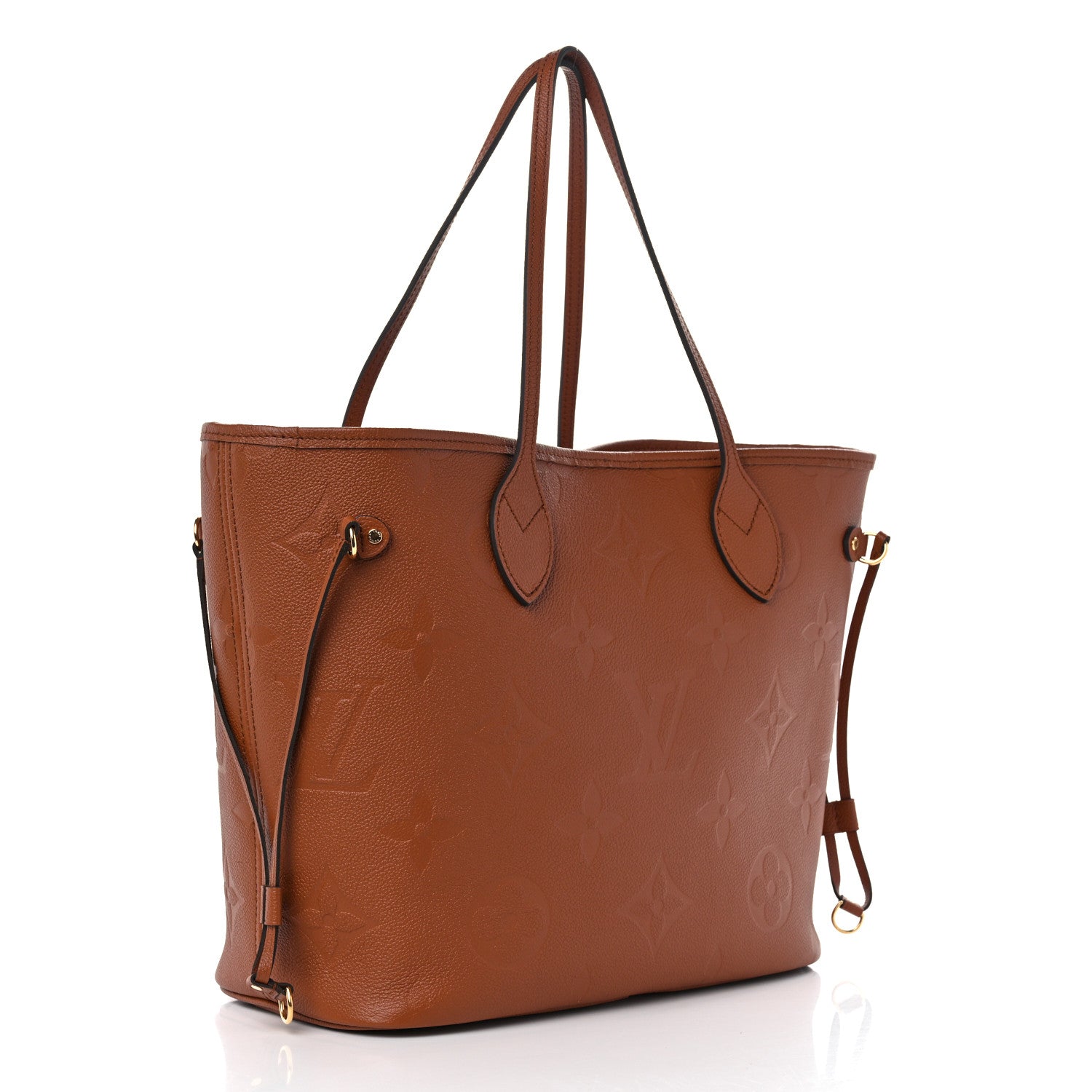 Louis Vuitton Empreinte Monogram Giant Neverfull MM Cognac 4 of 10