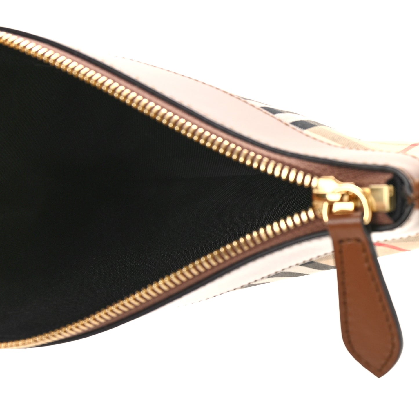 Horseferry Check Peyton Crossbody Clutch Bag Brown