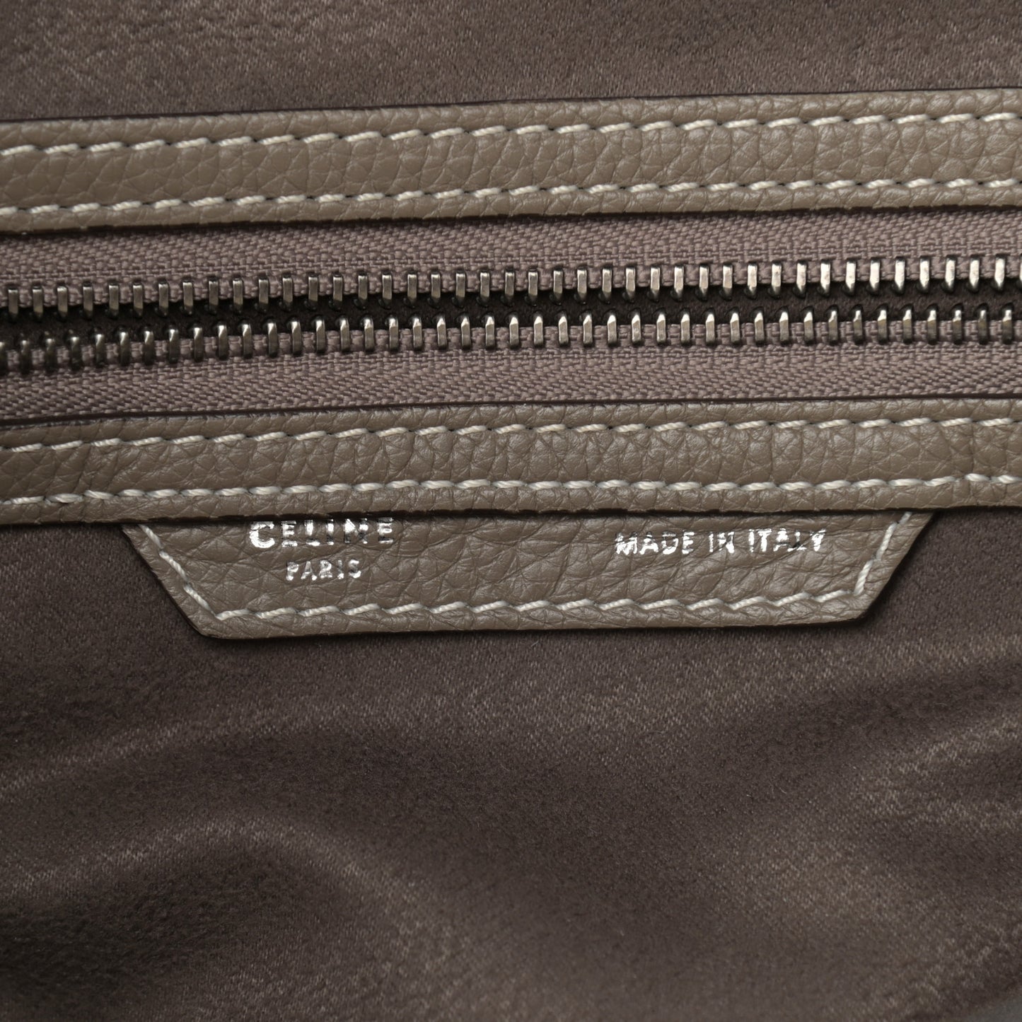 Drummed Calfskin Mini Luggage Souris