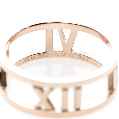 Tiffany 18K Rose Gold Atlas Open Ring 53 6.5 4 of 5